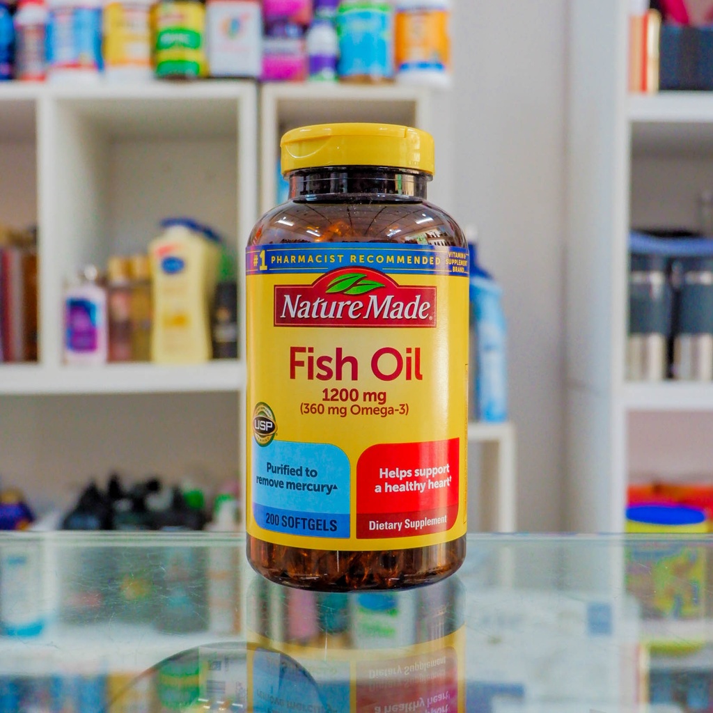 Viên dầu cá Nature Made Fish Oil 200 viên