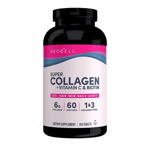 (Mẫu mới) Neocell Super Collagen + Vitamin C & Biotin Type 1&3 360 viên (Mỹ)